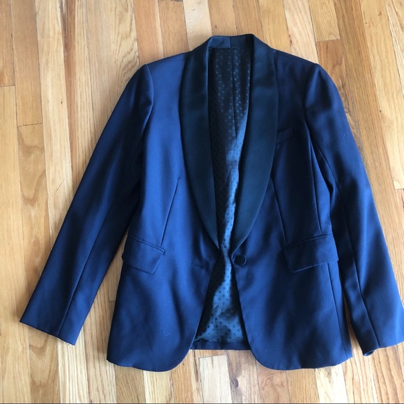 J crew blazer navy blue
